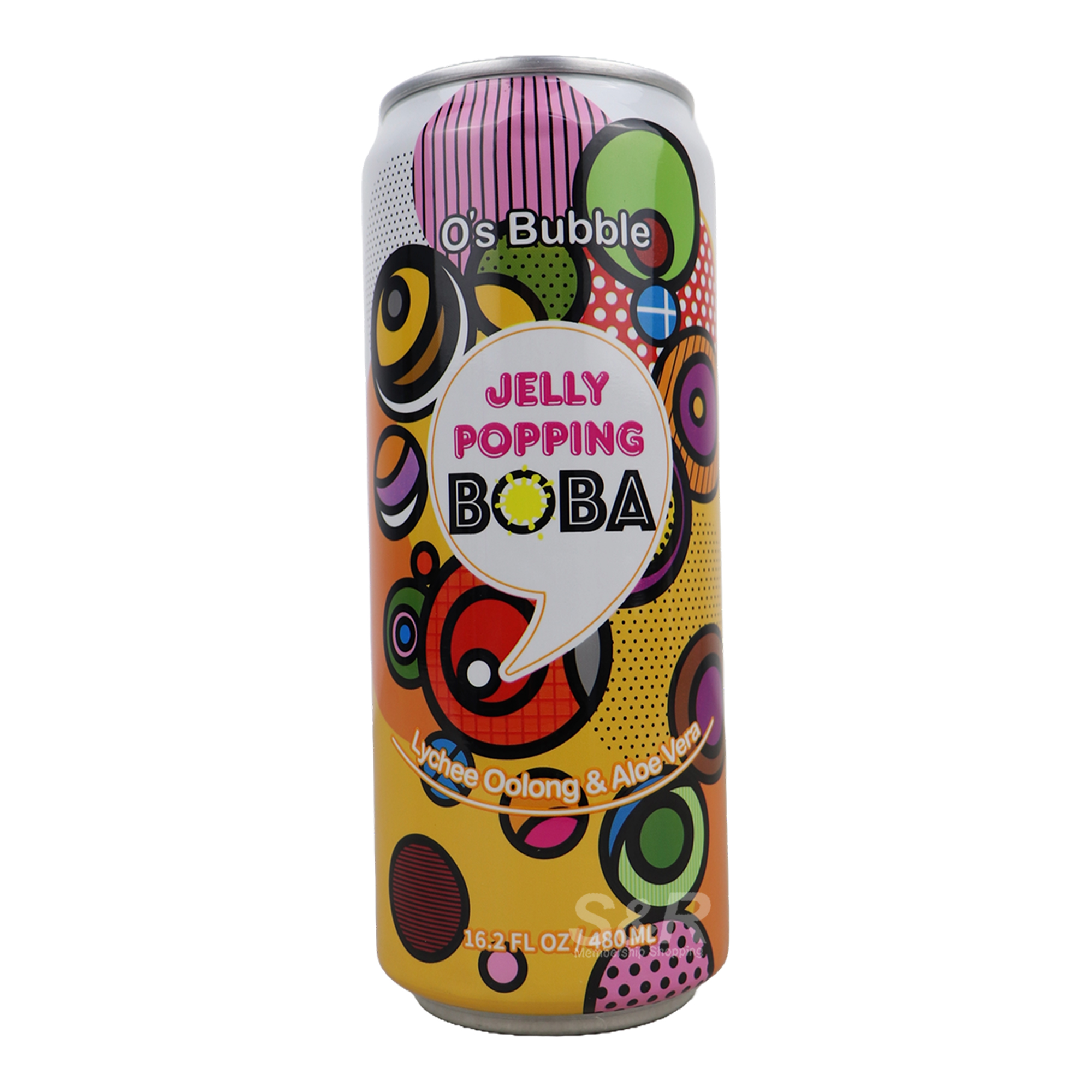 O's Bubble Jelly Popping Lychee Oolong & Aloe Vera Tea 480mL